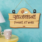 Foodies at Work Wall Hanging Decor for Kitchen